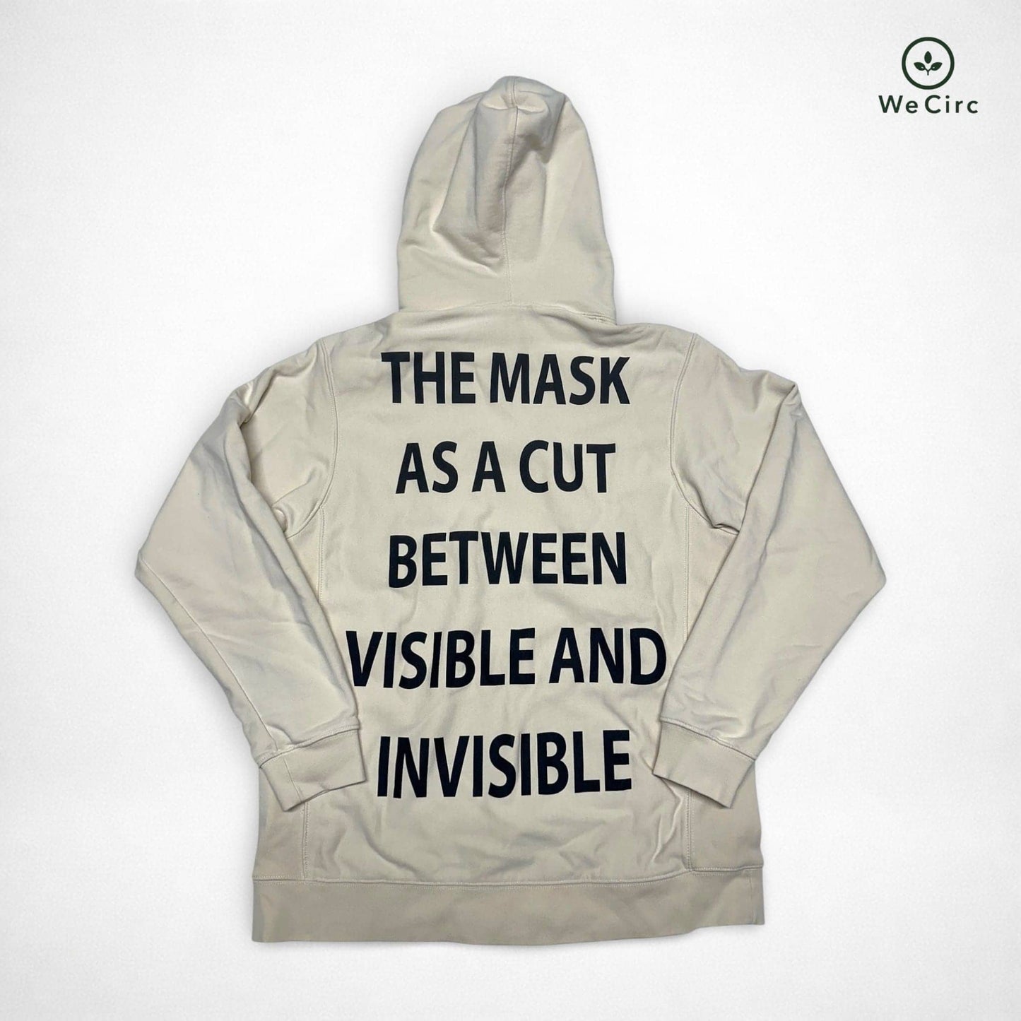 Mask Manifesto Hoodie Beige XL - Detailbild