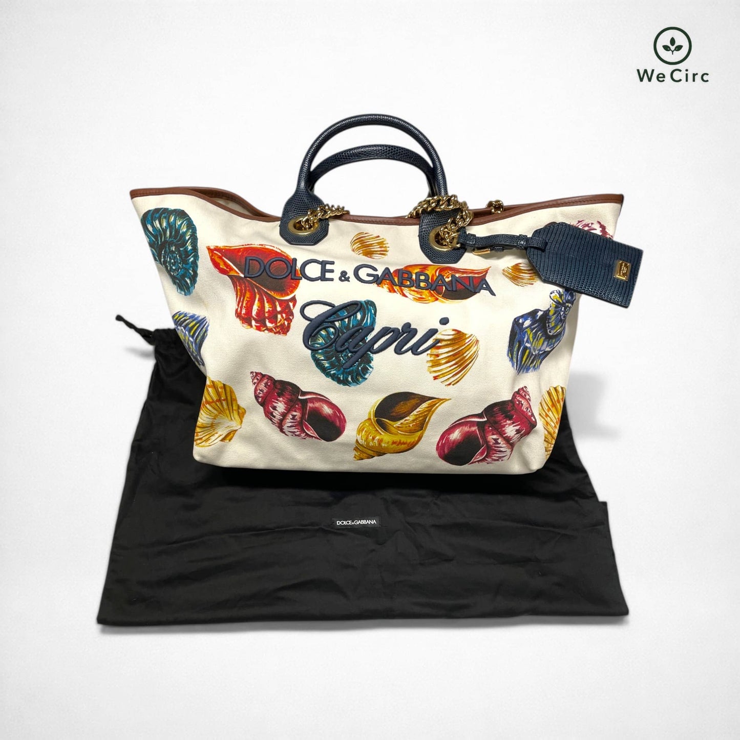 Dolce & Gabbana Atene" Tote Bag limitierte "Capri" Tasche Mehrfarbig - Hauptansicht