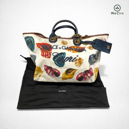 Dolce & Gabbana Atene" Tote Bag limitierte "Capri" Tasche Mehrfarbig - Hauptansicht
