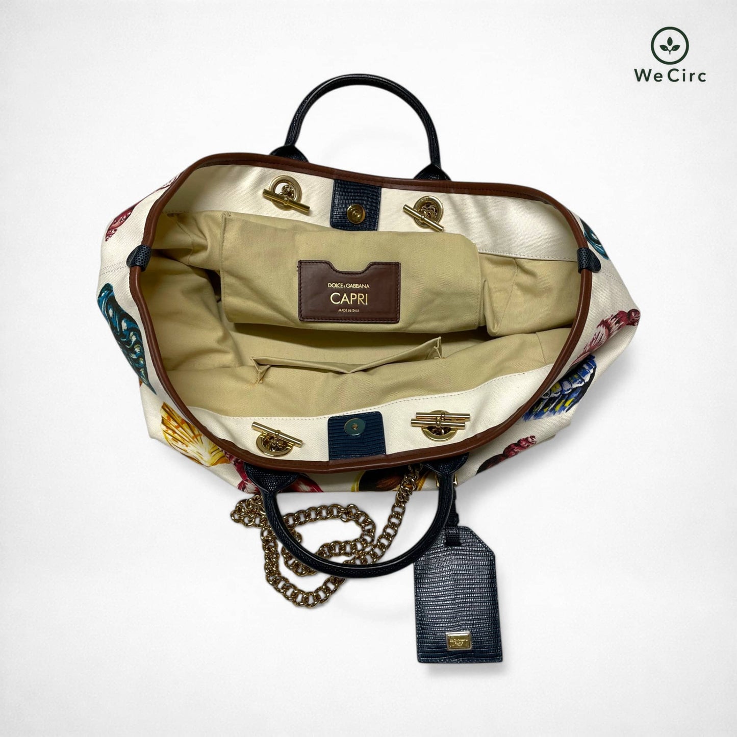 Atene" Tote Bag limitierte "Capri" Tasche Mehrfarbig - Detailansicht