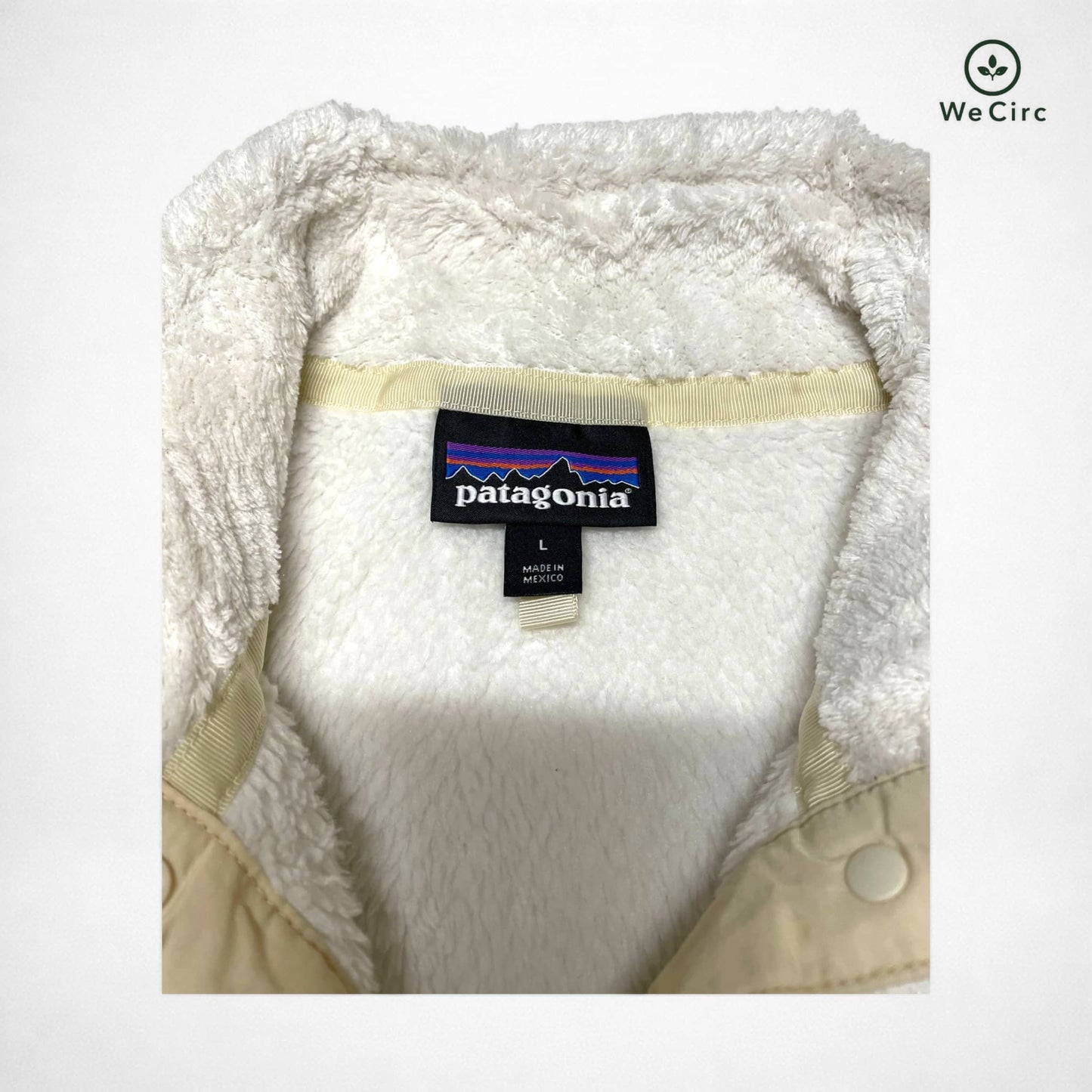 Re-Tool Snap-T Fleece Pullover Weiß L - Detailansicht