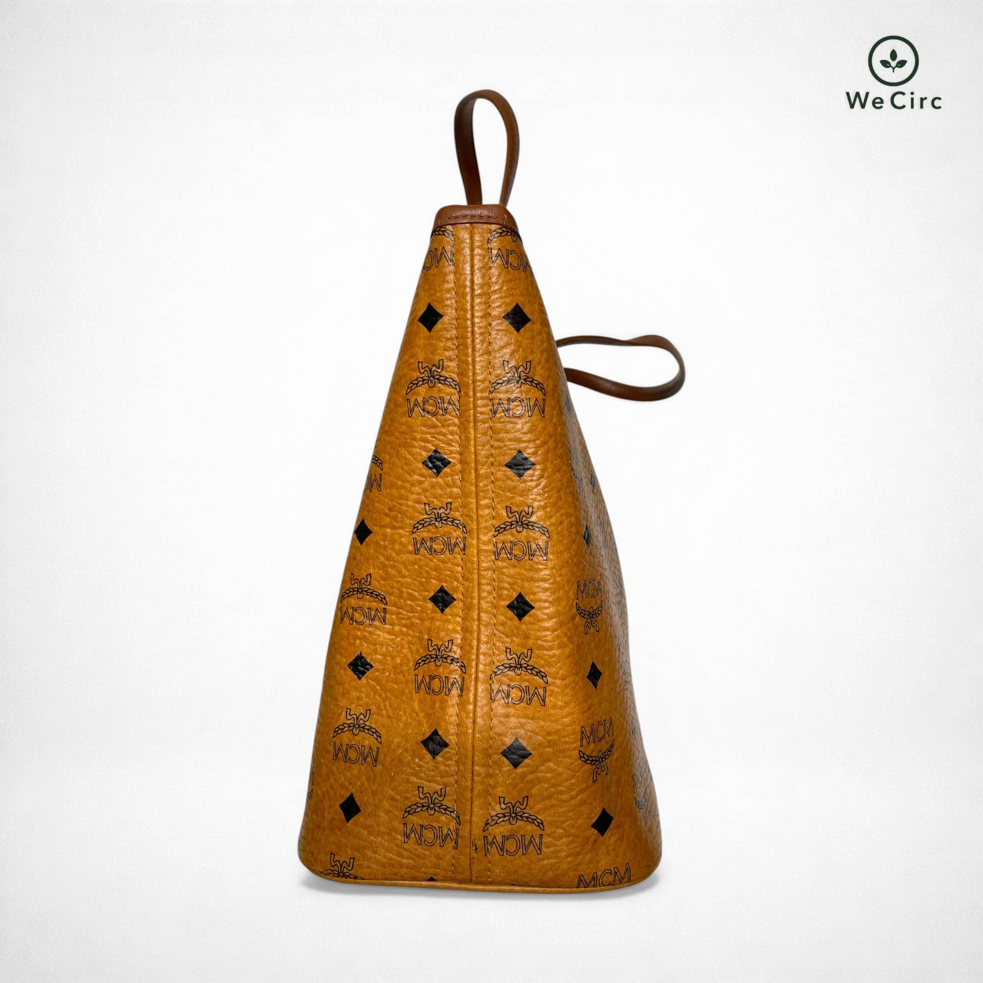 Zipper Shopper Tasche Braun - Detailansicht