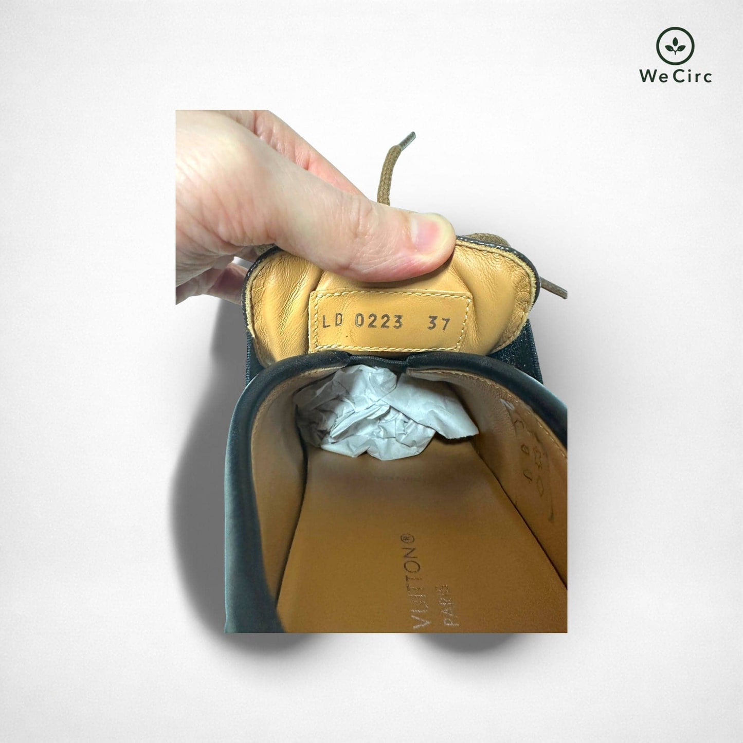 Low Top Lous Sneaker Braun 37 - Detailbild