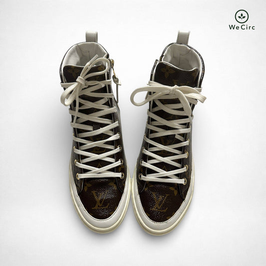 Stellar Vinyl Logo Sneaker Braun 36.5 - Hauptansicht