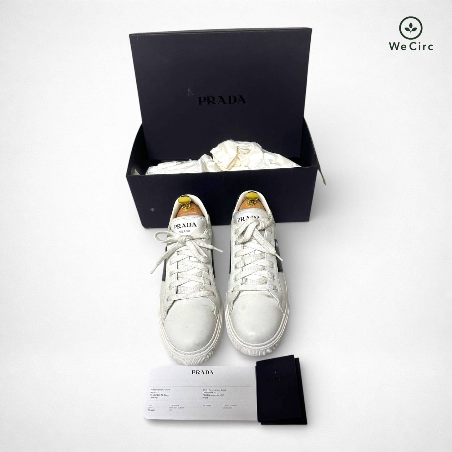 Prada Downtown Sneaker Weiß 39.5 - Hauptansicht