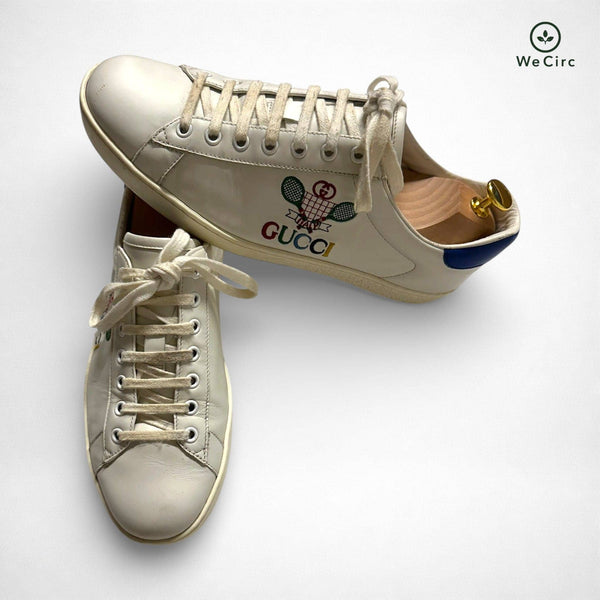 Ace Sneaker Tennis Print Weiß 41