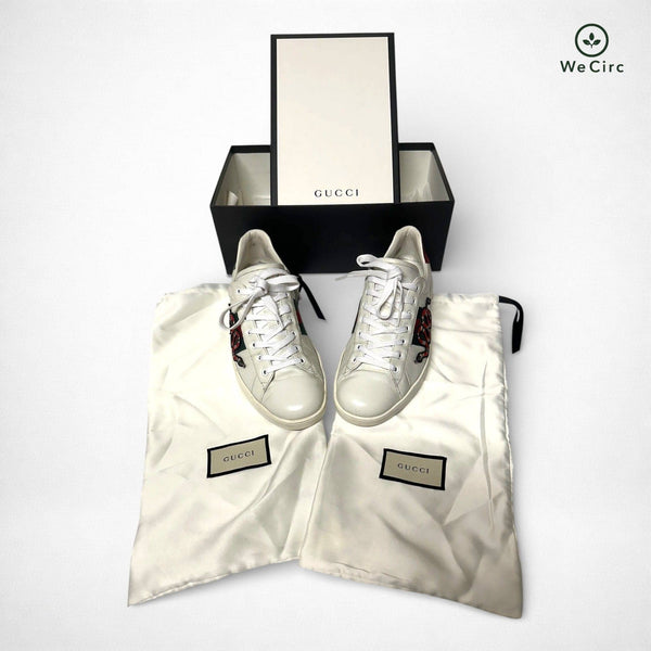 Ace Sneaker Schlange Print Weiß 46