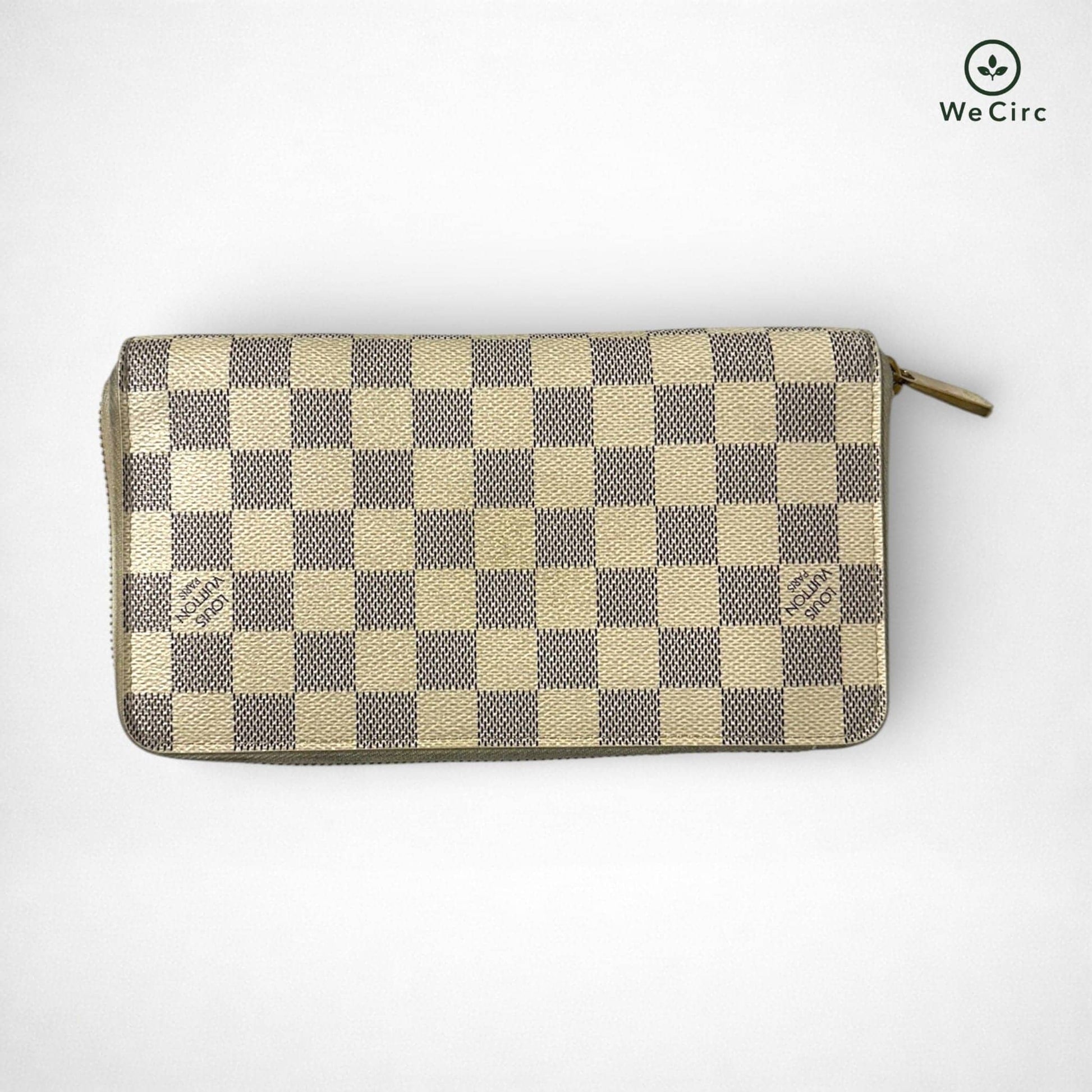 Zippy Portemonnaie Damier Azure Creme - Detailbild